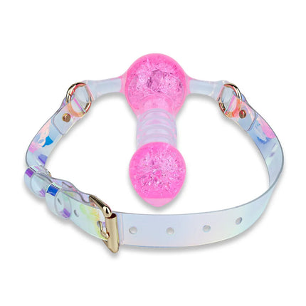 Adjustable Mouth Plug Silicone Anal Plug Dilator with Ball Gag and Straps BDSM Adult Sex Toy for Women and Men Role Play 18+