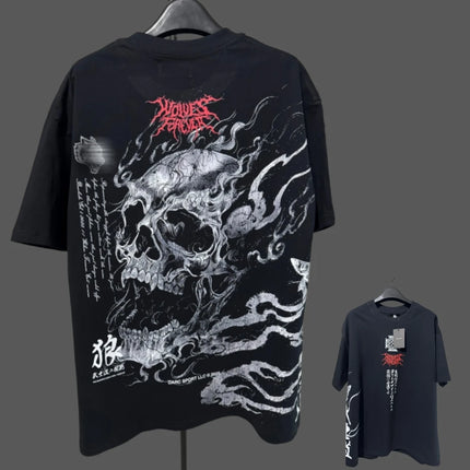 JAPAN BUSHIDO Anime Printed Men T-shirt City Fitness Training Sportswear Loose Casual Crewneck Men's T Shirts Couples Cotton Tee