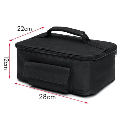 B82B-Portable Food Warmers Electric Heater Lunch Box Mini Oven 12V Car Power Black