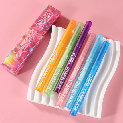 Shiny Chameleon Metallic Blue Eyeliner Gel Pen Eyeshadow Multicolor Eye Liner Pearlescent Polarized Glitter Eyes Pigment Makeup