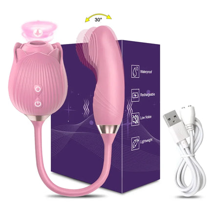 Clitoris Sucker Vibrator for Women Nipples Clit Stimulator Finger Wiggle G-Spot Vibrator Female Masturbator Sex Toy for Women