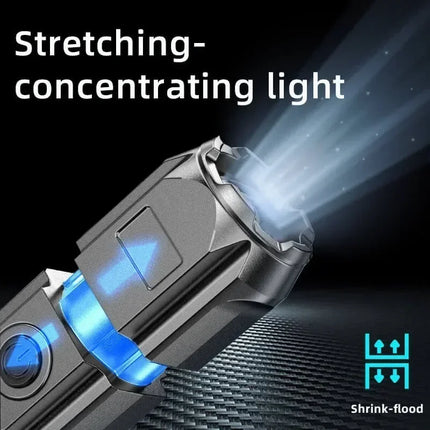 Powerful LED Flashlight USB Rechargeable Torch Waterproof Zoomable Lamp Outdoor Fishing Camping High Lumen Tactical Flashlight