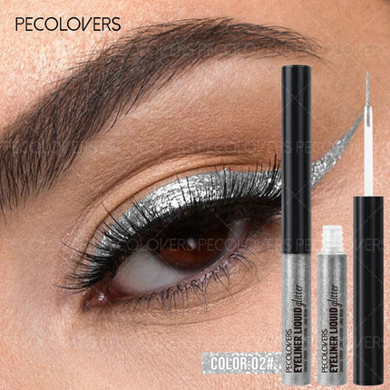 1PC Pearlescent Sparkle, Sequins, Brightening Highlighter, Liquid Eyeliner Eyeshadow, Suitable for Christmas and Holiday Party