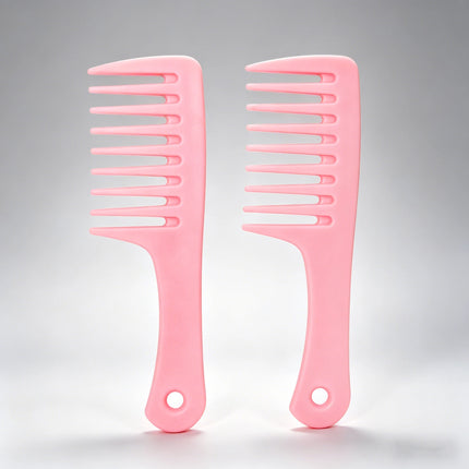 2pcs hair comb, thick wide tooth comb, heat-resistant hair comb, portable and compact design, Special for real hair wigs