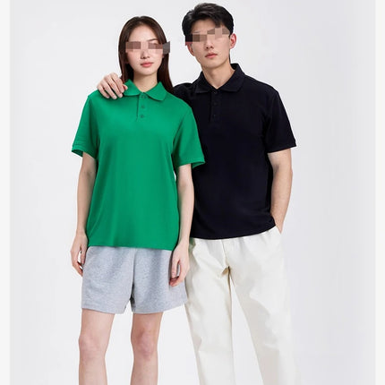 100 cotton high-quality custom Polo shirt T-shirt casual design men's and women's custom clothing logo printing embroidery.