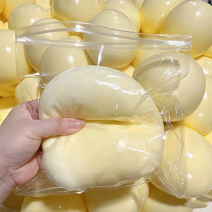 Squishy Giant Oversized Fluid Cheese Ball Fidget Toy, Anxiety ADHD Sensory Squeeze Toy, Durable Washable Stress Ball for Adults
