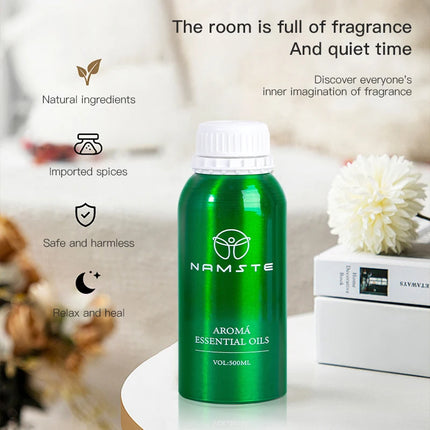 NAMSTE 500ML Perfume Fragrance Oil Essential Oil Electric Diffuser Room Home Aroma Diffuser Essential Oil air purifier Freshener