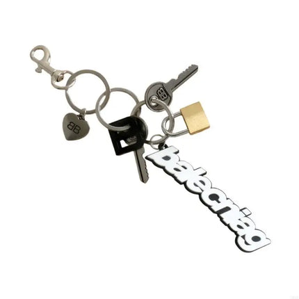 Portable Silicone Letter Bag Charm Keychain Pendant Portable Charm Adds a Touch of Romance Suitable for Any Occasion