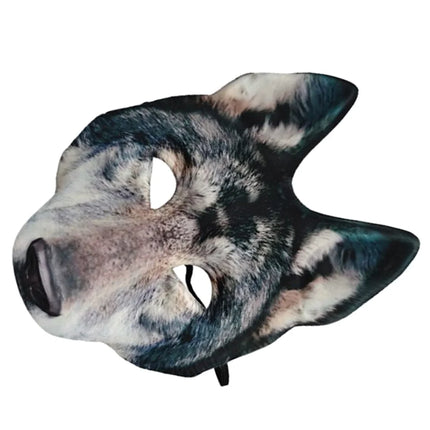 Realistic Halloween Wolf Mask 3D Werewolf Costume Masks Scary Animal Masquerade Dress Up for Parties Wolf Mask