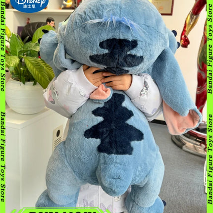 Giant Disney Stitch Plush Stuffed Doll Blue Kawaii Cartoon Animal Sofa Sleeping Soft Pillow Toys Kids 45cm-100cm Birthday Gift