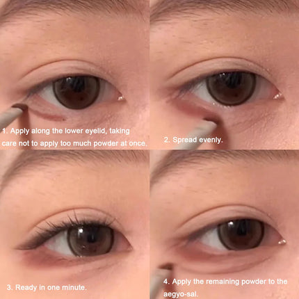 Red Brown Monochrome Eyeliner Eyeshadow Powder Palette Silky Matte Chocolate Lying Silkworm Eyeliner Waterproof Aegyo-sal Makeup