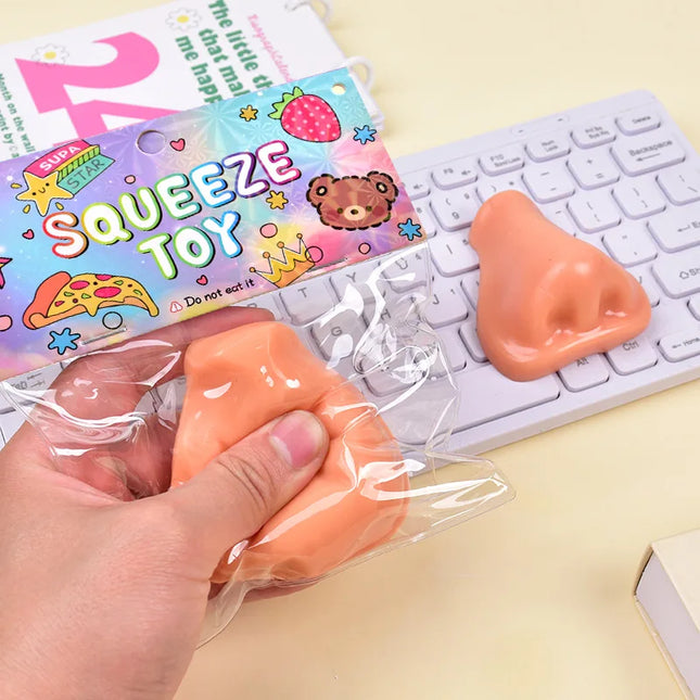 Funny Pimple Popper Squeeze Toy Squishy Nose Reusable Slow Rebound Fidget Toys Anxiety-relieving Anti-stress Toys for Friends