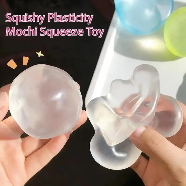Moldable Squishy Pearl Coconut Oil Squeeze Toy Moldable Stress Ball Squishy Toy Slow Rising Decompression Sensory Toy for Adult
