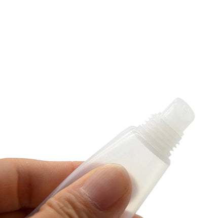 50pcs 10ml Empty Lip Gloss Tubes Clear Soft Lip Gloss Container Refillable Lipgloss Tubes for DIY Cosmetic Makeup Plastic Bottle