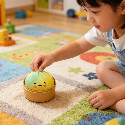 Reusable Desk Fidget Squeeze Toy Relaxation Gift Realistic Crystal Steamer Bun Slow Rising Squishy Toy Soft Dumpling Stress Ball