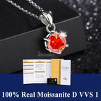 LZ-Orange Moissanite / 0.5ct with box