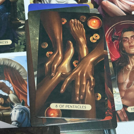 The Love and Lust Tarot English Version 78-Card Deck for Passion, Intimacy & Soulful Love Readings 10.3*6cm