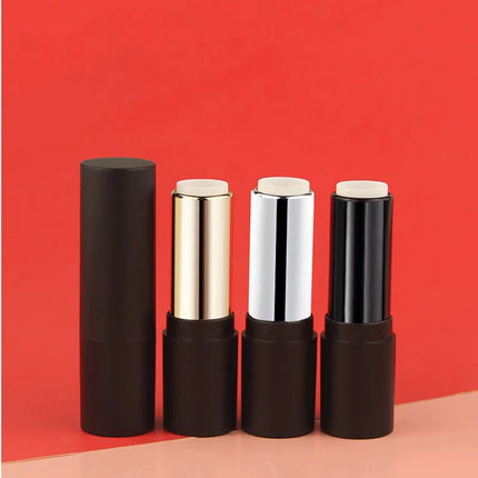 20/50/100pcs 12.1mm Black Silver Gold Round Empty Lipstick Tube Lip Balm Container Lipstick Shell Packaging Cosmetics Refillable