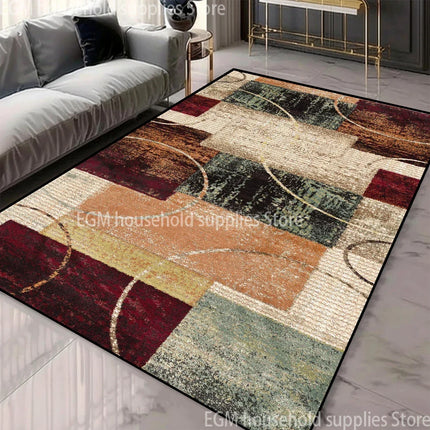 Nordic Abstract Luxury Carpet Home Decoration Living Room Fluffy Plush Rugs 200x300cm Bedroom Office Area Anti-Skid Floor Mats