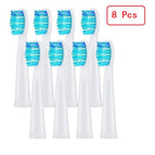 8 Pcs white