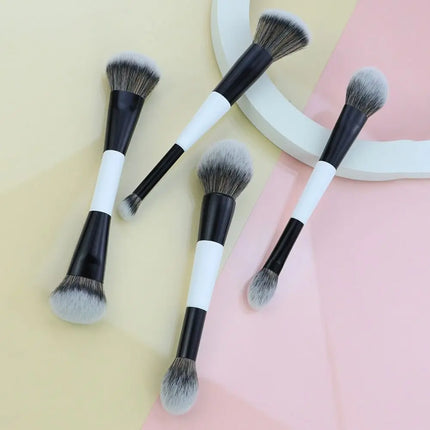 Dual-Ended F4 Contour Face Brush Multi-purpose High Coverage Eyeshadow Concealer Brushes Cosmetic Beauty Makeup Brushes