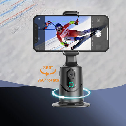 Auto Tracking Phone Holder Gesture Control Face Tracking Phone Tripod Holder Built-In Fill Light for  Live Video Recording