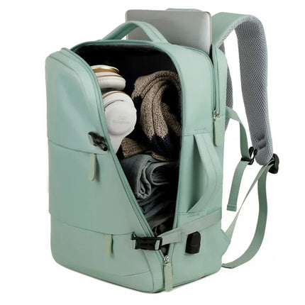 2024Men Women's Bag Large Capacity Journey Multifunction Backpack With Shoe Storage Multilayer Dry And Wet Separation Waterproof