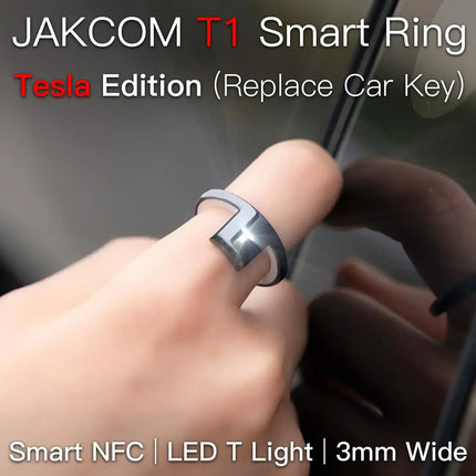 New Technology JAKCOM T1 Smart Ring for Tesla Edition, Replace Car Key for Model 3 Y S X Cybertruck Electronics Wearable Device