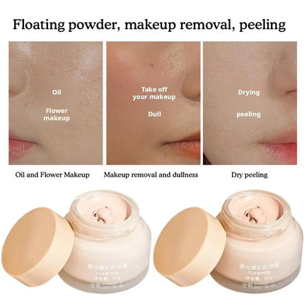 Soft Glow Foundation Cream Waterproof Sweat-Resistant Long-Lasting Makeup Concealing Moisturizing Liquid Foundation
