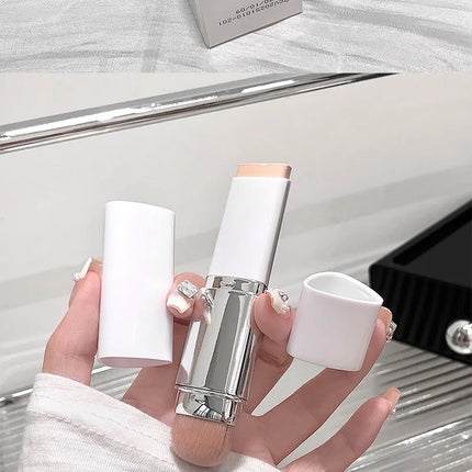 Lazy foundation stick, moisturizing and natural concealer makeup,matte makeup base,rare beauty,Keep makeup and sweat