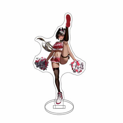 Anime Nikke Goddess Of Victory Figures Model Plate Sexy Girl Cute Girl Pattern Key Ring Acrylic Standing KeyChain for Women Men