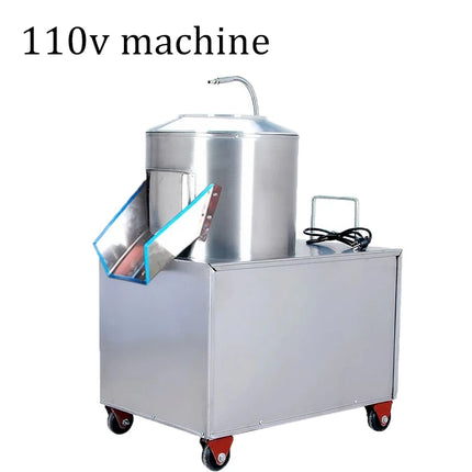 Stainless Steel High Speed Roller Cassava Ginger Carrot Potato Peel Brush Clean Fruit Vegetable Cleaning Peeling Machine