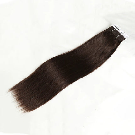 Sleek Straight Hair Bundles Brazilian Hair Weave Bundles 1/3 PCS Human Hair Bundles Natural Brown Color Remy Hair Extensions