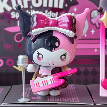 Sanrio Kuromi Sparkling Idol Series Blind Box Cute Anime Figure Mystery Box Kuromi Doll Collect Desktop Decor Surprise Gift Toys