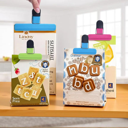 3-12PCS Multi Purpose Sealing Clip Durable Kitchen Snack Holder Food Bag Clip Storage Organizer Moisture-proof And Leak Proof