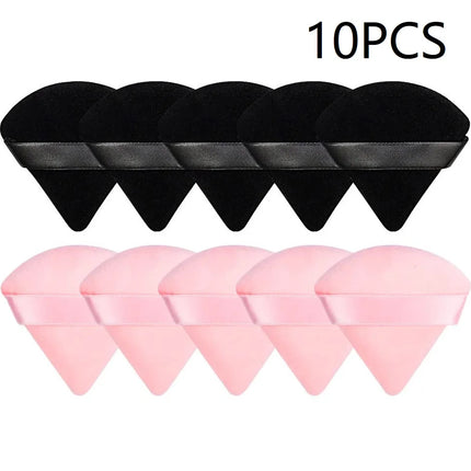 10PCS Puff Triangle Makeup Beauty Sponge Puff Triangle for Powder Makeup Blender Finger Puff Make Up Accessories Cosmetics PF03
