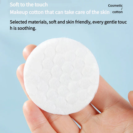 Round 100pcs/300pcs Cosmetic Cotton Pads Triple Sandwich Water-saving Wet Disposable Skin Care Pouch Makeup Remover Cotton Pads
