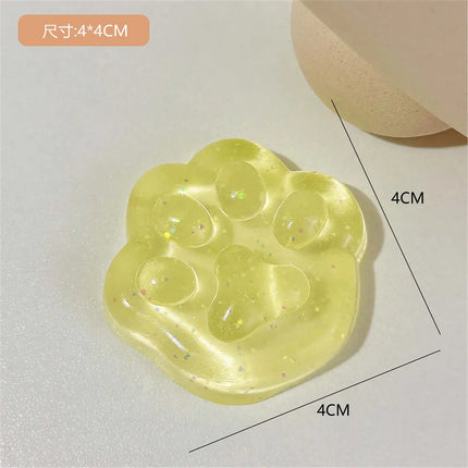NEW Fidget Toy Mini Squishy Toys Mochi Ice Block Stress Ball Toy Kawaii Transparent Cube cat paw fish Stress Relief Squeeze Toy