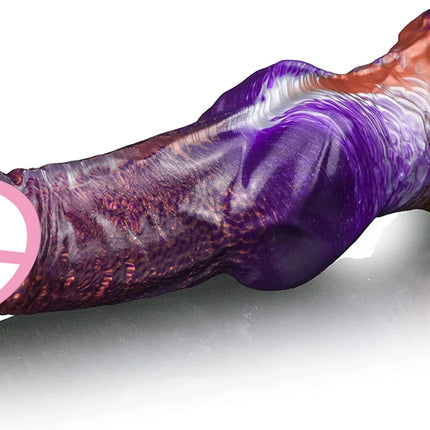 9" Realistic Silicone Wolf Dildo Big Knot Anal Dildo Giant Strong Suction Cup Anal Plug G Spot Dragon Dildo Adult Sex Toy