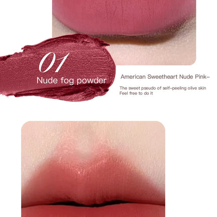 HERORANGE yarn felt velvet fog matte lipstick fog face velvet color holding makeup lifting color whitening lipstick