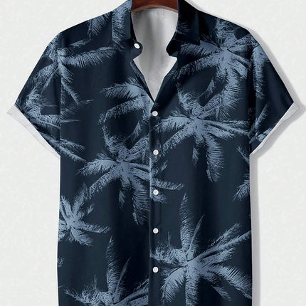 Hawaiian Shirt Man Print Casual Thin Beach Slim Fashion Shirt High Quality Luxury Black Social Vintage Funny Oversized Clothes