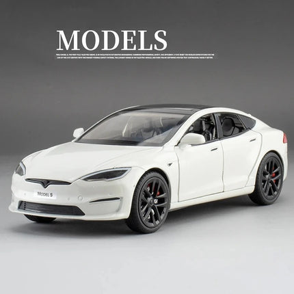 1:24 Model X Model Y Model 3 Alloy Die Cast Toy Car Model Sound and Light Children's Toy Collectibles Birthday gifts
