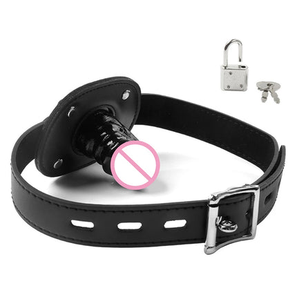 Open Mouth Gag Silicone Ball Dildo Restraint Fetish Flirting BDSM Bondage Sex Toys for Couples Adult Erotic Game Chastity Belt