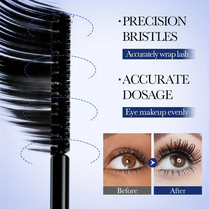 Smudge Proof Mascara Waterproof Long Wearing Volumizing Lengthening Curling Lash Enhancer