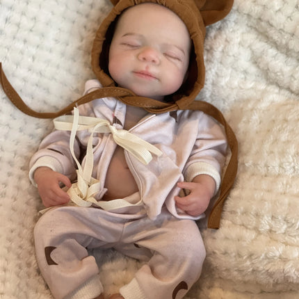 33cm Can Open Mouth Pascale Solid Silicone Reborn Baby Girls With Cute Clothes Lifelike Washable Newborn Baby Doll