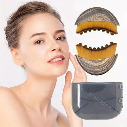 1/2/3Pcs Portable Lymphatic Face Contour Brush Face Massage Reduce Double Chin Puffiness Facial Sculpting Guasha Face Scraper