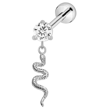ASTM F136 G23 Titanium Flower Petals Butterfly Labret Threadless Piercing Pin Push in Lip Stud Daith Conch Earring 16G 18G 20G