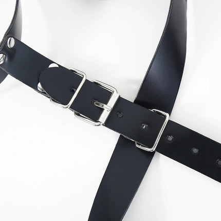 Armbinder Bdsm Slave Lingerie Leather Arm Behind Back Binder Handcuffs Straight Jacket Self Bondage Collar Sex Toys For Couples
