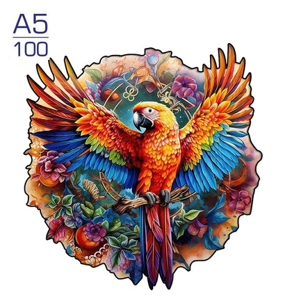 Chameleon Wooden Animal Jigsaw Puzzles for Adults Kids Interactive Games Birthday Gifts 3d Educational Toys Elephant
