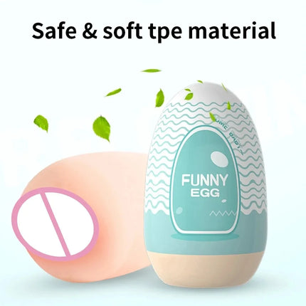 Laile Male Masturbation Egg, Portable Mini Pocket Pussy for Men, Disposable Sex Toy